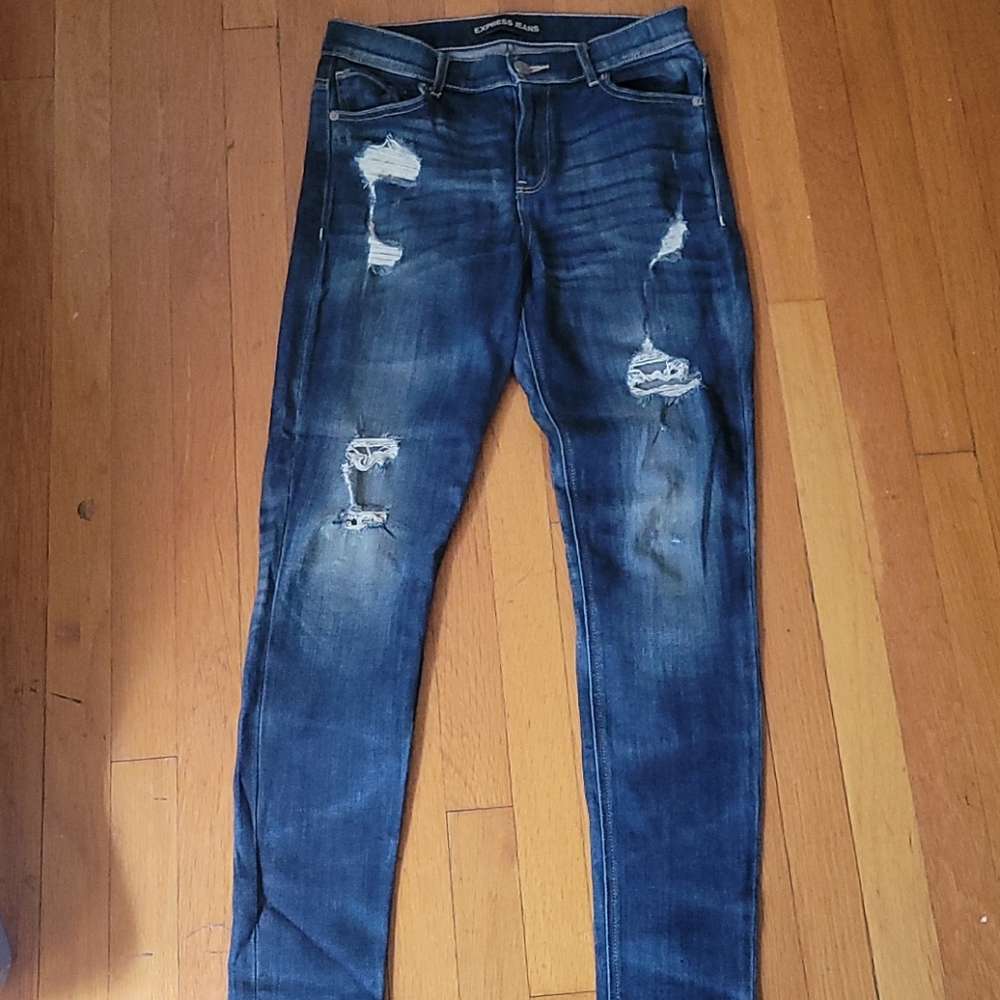 Jeans - leggings high rise